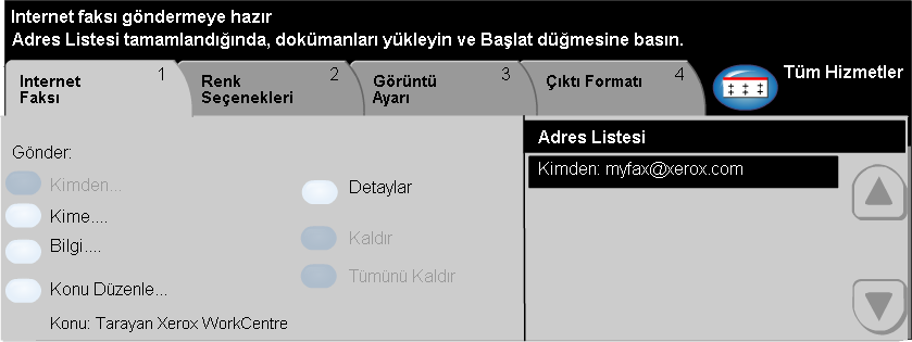 Internet Faksõ Internet Faksõ... Internet Faksõ özelliği, WorkCentre Pro'da isteğe bağlõdõr. Bu bölümde, Internet Faksõ seçenekleriyle ilgili bilgiler bulunmaktadõr.