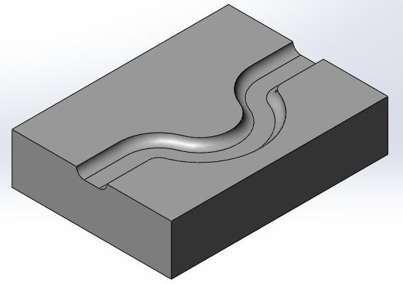 ġekil 3.39: Solid sweep uygulama örneği Vida DiĢi Çizme uygulama örneği: Ø 30 mm olan daire içine altıgen çizilir. Extrude Boss/Base komutu ile 15 mm kalınlık verilir.