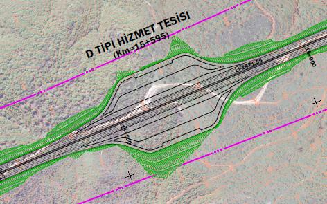 Km=15+595 Şekil 2-3 Temsili Hizmet