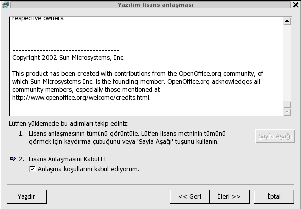 OpenOffice.org Kurulumu 1 2 3 OpenOffice.