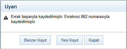 a. Evrakın imzalandıktan sonra ne şekilde postalanması gerektiği bilgisi girilmelidir. (Adi posta, Elden teslim, APS, Kargo, vs.) b. butonuna basılarak cevaben yazılan evrakın hitabı düzenlenmelidir.