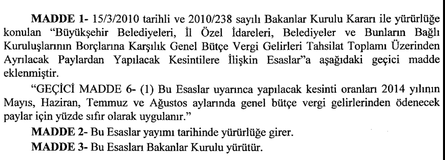 9.5.2014/ 28995 R.G. 2014/6282 sayılı Sağlık Bakanlığınca Kamu Özel İş Birliği Modeli ile Tesis Yaptırılması, Yenilenmesi ve Hizmet Alınmasına Dair Uygulama Yönetmeliği yayımlandı.