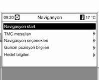 Bilgi ve Eğlence Sistemi 185 Bireysel bir POI'nin ev adresi olarak ayarlanması Kişisel özel hedefler menü noktasını seçin, istenen ayırma opsiyonunu (örn.