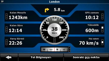 7 Gezi Bilgileri ekranı Gezi Bilgileri ekranında seyahatiniz sıranızda ihtiyacınız olabilecek hem rota hem de yolculuk verileri yer alır.