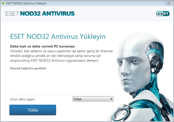 2. Yükleme ESET NOD32 Antivirus ürününü bilgisayarınıza yüklemenin birkaç yöntemi vardır.