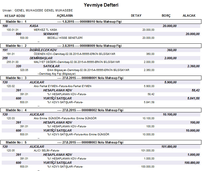 YIL SONU İŞLEMLERİ(MALİ TABLOLAR) Programda yıl sonu işlemleri ve mali tabloların tamamı Genel muhasebe modülünden, Otomatik/Dönem sonu işlemleri bölümünden yapılır.