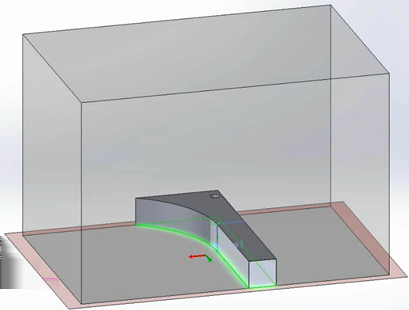 SOLIDWORKS Temelleri Yazdırma Hacmini Sığdırmak İçin Modeli Yeniden Yönlendirme Bir modelin yazdırma yatağı konumunu belirlediğinizde Sığdıracak Şekilde Yönlendir'i seçerseniz yazılım otomatik olarak