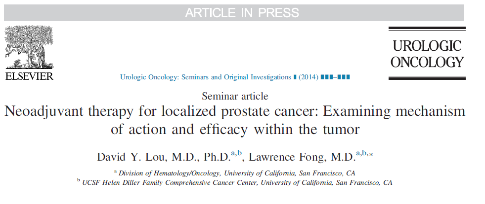 «The use of neoadjuvant androgen-deprivation therapy and chemotherapy either singly or in combination before radical prostatectomy is generally safe and feasible while reducing prostate volume and