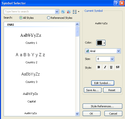 ETĠKETLEME(LABELING) FORMATLARI Açılan Symbol Selector penceresinden properties seçeneğini