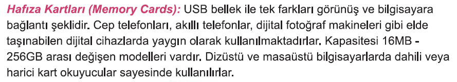 Hafıza Ölçü Birimleri: 8 bit = 1 Byte = 1 karakter 1024 Byte = 1 KiloByte 1024 KB = 1 MegaByte 1024 MB = 1 GigaByte 1024 GB = 1 TeraByte 1024 TB = 1 PetaByte 1024 PB = 1 ExaByte 1024 EB = 1