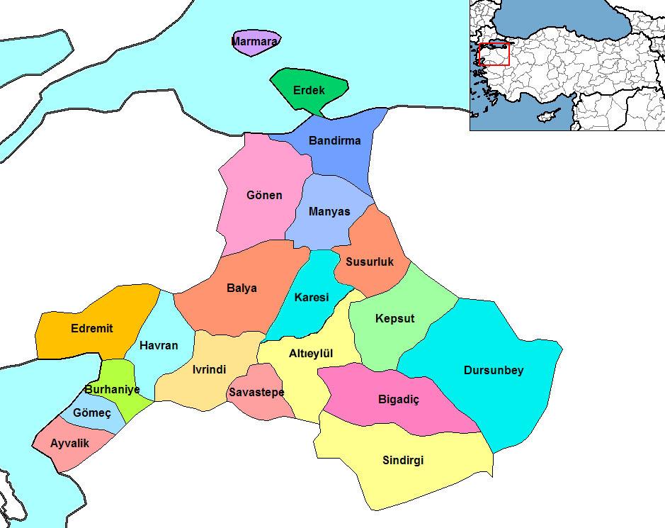 İlçe Sayısı: 20 İl nüfusu 1.162.761 olup 76.667.