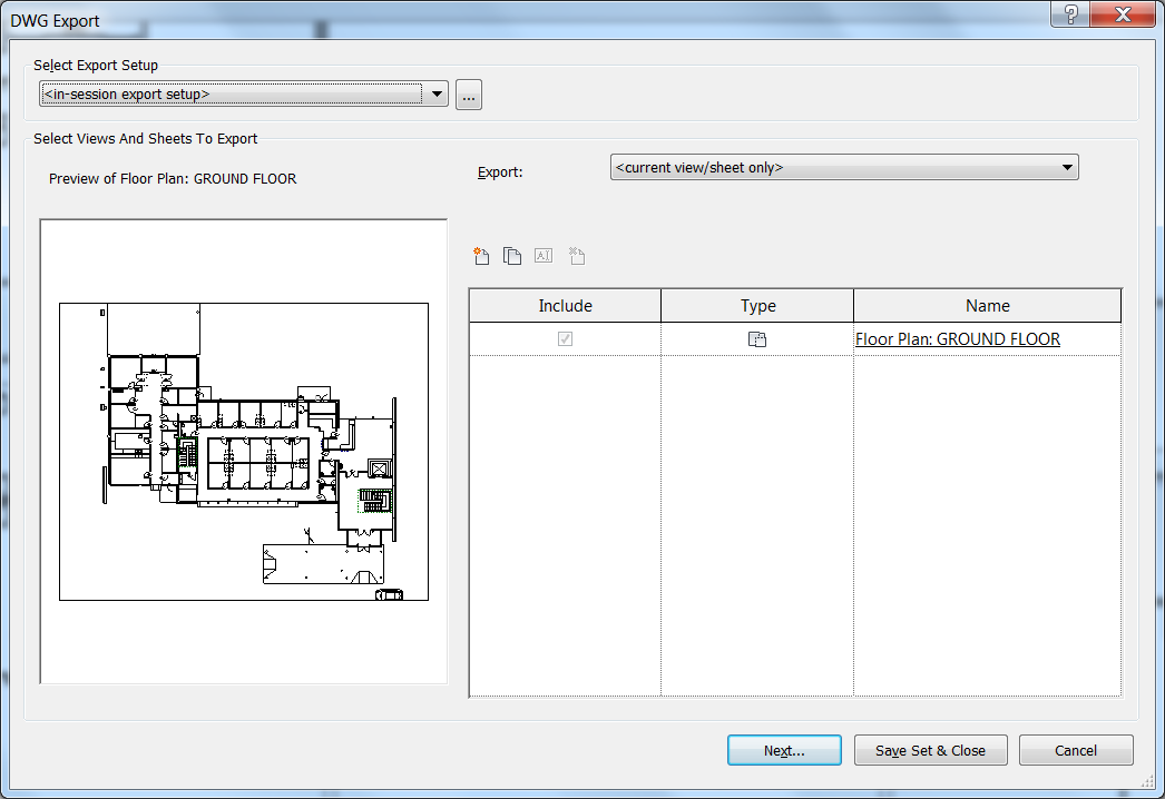 Adım Adım: AutoCAD e Aktarma ve Revit ile Yeniden İlişkilendirme Adım 1 Veriyi Dışa Aktarma Revit te tek başına görünümleri ya da bütün paftaları dışa aktarabilirsiniz.