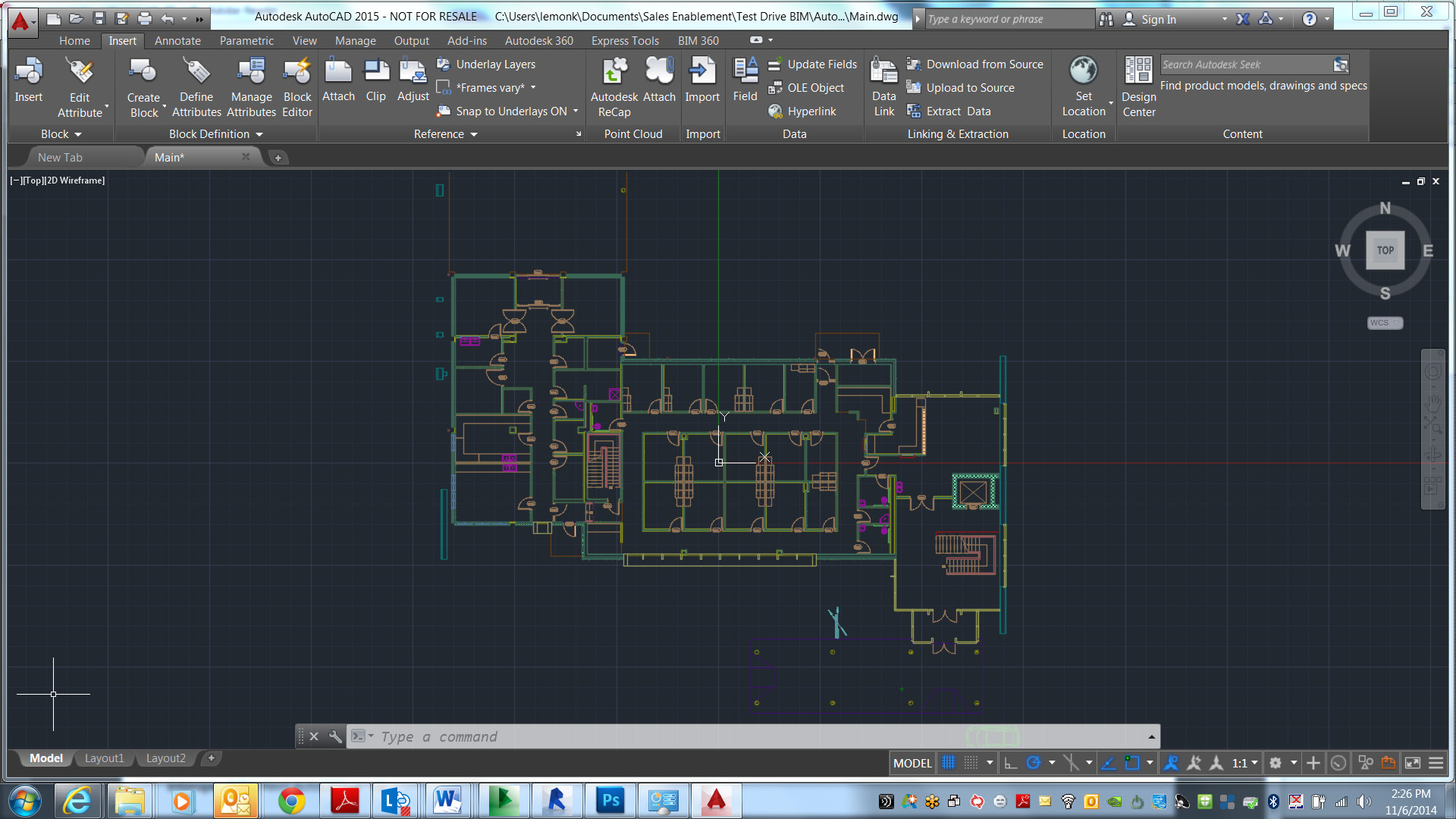 Adım Adım: AutoCAD e Aktarma ve Revit ile Yeniden İlişkilendirme AutoCAD de ekleme noktası olarak Ekranda Belirt yerine 0, 0, 0 ı kullandığınızdan emin olun.