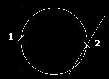 19 Center Radius Command: c CIRCLE Specify center point for circle or [3P/2P/Ttr (tan tan radius)]: 1 Specify radius of circle or [Diameter]: 40 Center Diameter Command: c CIRCLE Specify center point