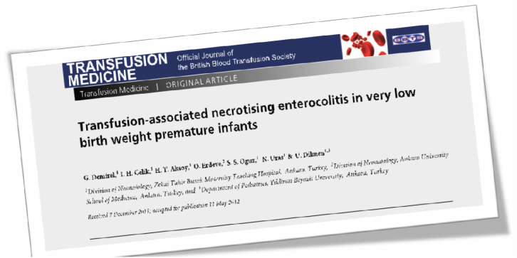 Transfüzyon NEK riskini artırıyor 20±2.