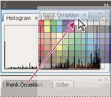 ILLUSTRATOR CS3 20 Panel eklemek için Pencere menüsünden seçin ve istediğiniz yere sabitleyin.