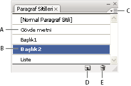 ILLUSTRATOR CS3 318 Karakter ve paragraf stilleri Karakter ve paragraf stilleri hakkında Karakter stili seçili bir metin aralığına uygulayabileceğiniz karakter formatlama nitelikleri grubudur.