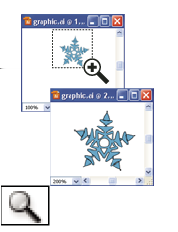 ILLUSTRATOR CS3 33 Kırpma Alanı aracı, belirlenen alanları yazdırma veya dışa aktarma için seçer. Dilim aracı, resmi ayrı ayrı Web görüntülerine böler. Dilim Seçimi aracı, Web dilimlerini seçer.