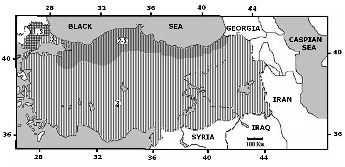 Apodemus flavicollis dağılım