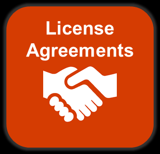Lisans anlaşmaları: Lisans Anlaşması, bir FM hakkı sahibinin (lisans veren/licensor) bu hakka konu varlığını, belirtilen kurallar dahilinde, bir başkası (lisans alan/licensee) tarafından
