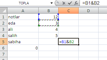 10 Topla Fonksiyonu Ġstenilen aralıktaki bilgileri toplar Topla fonksiyonu için uzun yöntem kullanacak olursak =A1+A2+A3 yazılır =TOPLA(A1:A3) fonksiyonu ise daha kullanıģlıdır.