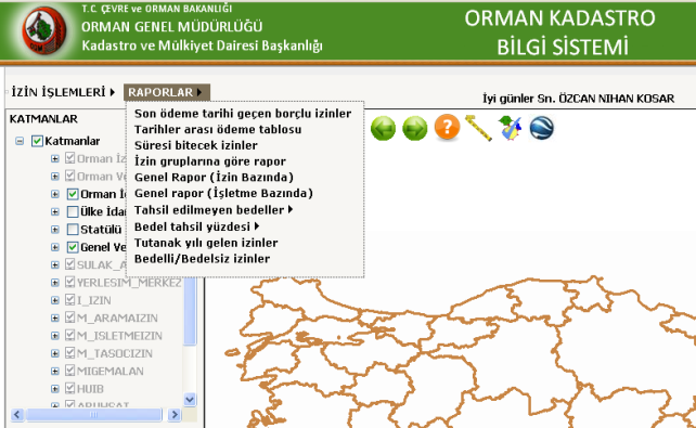 2.2.5 Raporlar Sistem içinde tasarlanmıģ direk raporlama bölümü oluģturulmuģ olup, hazır raporlardan kullanıcıların faydalanmaları sağlanmıģtır.