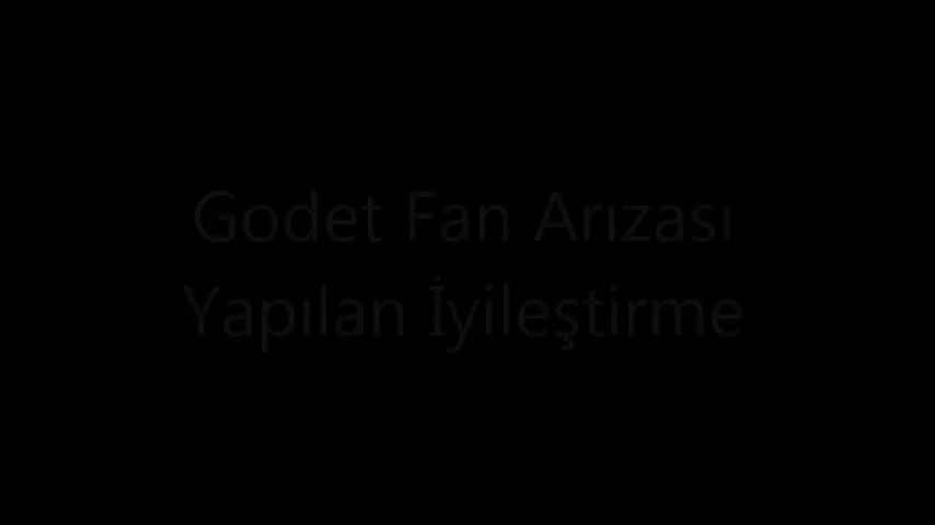 Yapılan İyileştirmeler 5.1) Godet Soğutma Fan Arızası Nedeni İle Vardiya İçinde Godet Değişiminden Kaynaklanan Duruş Engellendi.