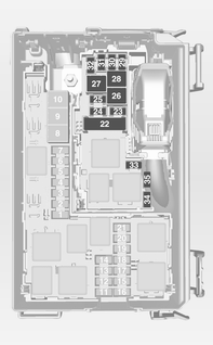 176 Araç bakımı No. Akım devresi 17 Motor kontrol modülü 18 Motor kontrol modülü, terminal 15 19 Hava yastığı 20 Motor kontrol modülü 21 Motor kontrol modülü, terminal 87 No.