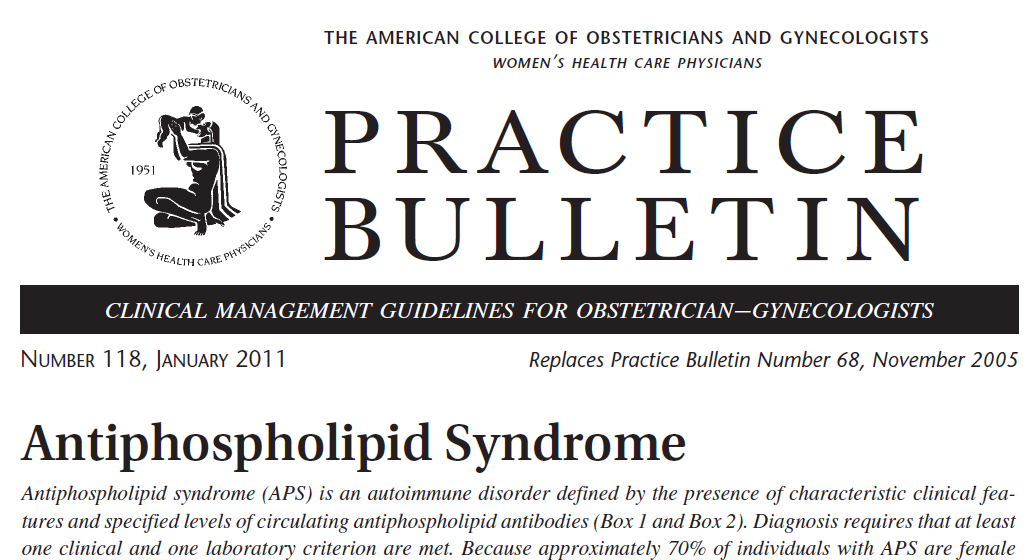 ACOG Practice Bulletin No.