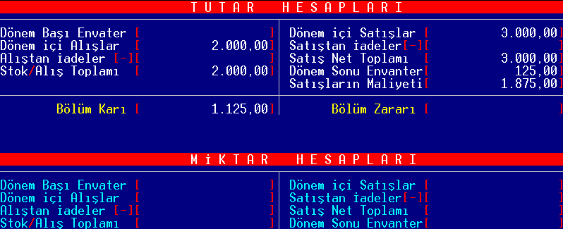 2 3 Hesaplama dönemini OCAK-ARALIK seçin. Maliyet hesaplama ekranı gelecektir. Maliyet hesaplama tanımı için; [ALT]+[INSERT] yapın.