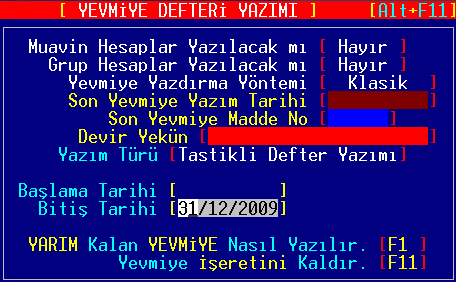 2.5. Yevmiye Defteri nin Yazdırılması Yevmiye Defteri Yazdırmandan Önce Bilinmesi Gerekenler Servis Servis İşlemleri Fişleri Tarihe Göre Sırala yapılmalıdır.