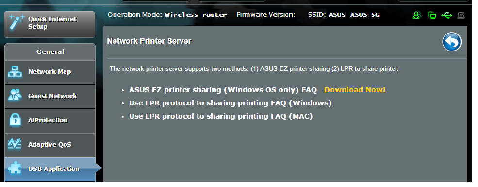 NOT: Yazdırma sunucusu işlevi Windows XP, Windows Vista ve Windows 7'de desteklenmektedir. EZ Yazıcı paylaşımı modunu ayarlamak için: 1.
