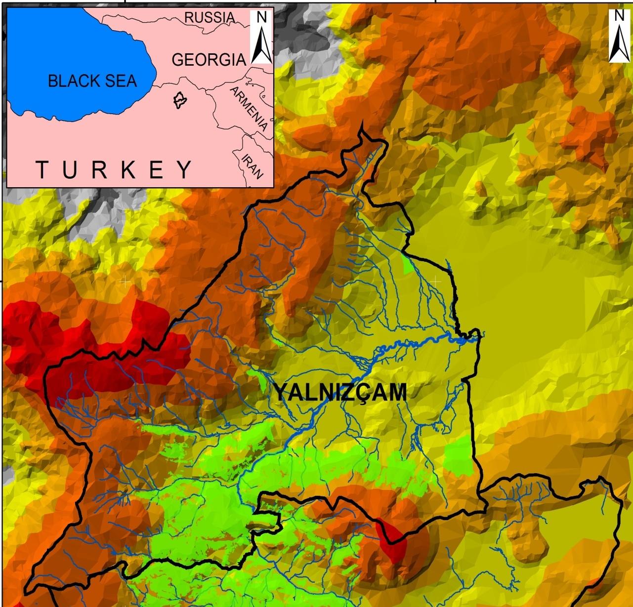 Area (ha) Yalnızçam 2100-2700 m %33 eğim