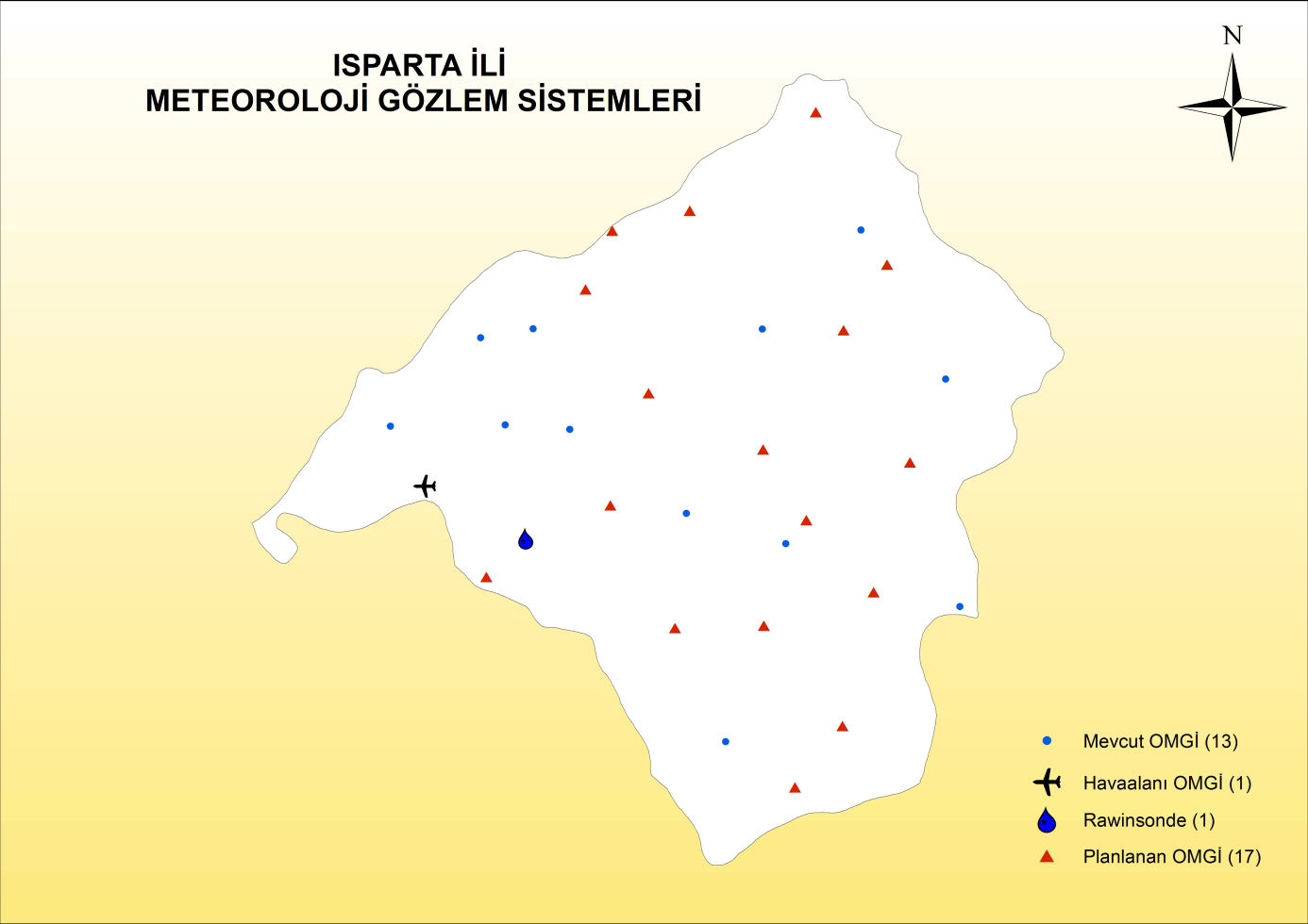 son 11 yılda 13 adet Otomatik Meteoroloji Gözlem İstasyonu,