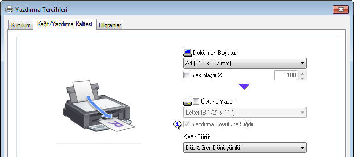 3. Dokümanları Yazdırma Yazdırma İşini Sıfırlama 1. Hata kodu çıkarsa [Stop/Clear] tuşuna basın.