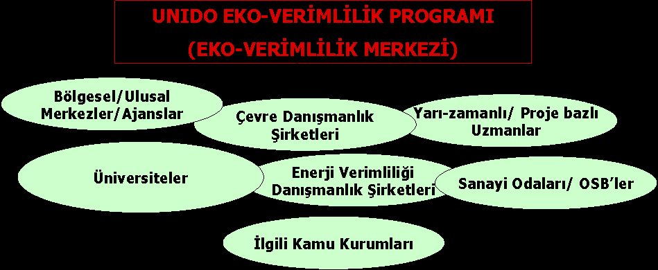 ÖNGÖRÜLEN MERKEZ HĠZMETLERĠ -TTGV Hizmet TTGV (Mevcut durum, deneyim, yapabilirlik) Teknik danıģmanlık verilmesi Tesis denetlemeleri (temiz üretim olanak değerlendirmesi) yapılması -