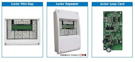 JUNIOR V4 SERİSİ ADRESLENEBİLİR YANGIN ALARM KONTROL PANELLERİ 1.1 YANGIN KONTROL PANEL TANIMI 1 FIRE : Kırmızı led gösteriyorsa yangın durumu olduğunu gösterir.