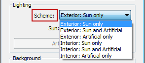 Exterir: Sun nly: Dış mekan aydınlatmalarında sadece gün ışığı kullanılacağı durumlarda seçilir.