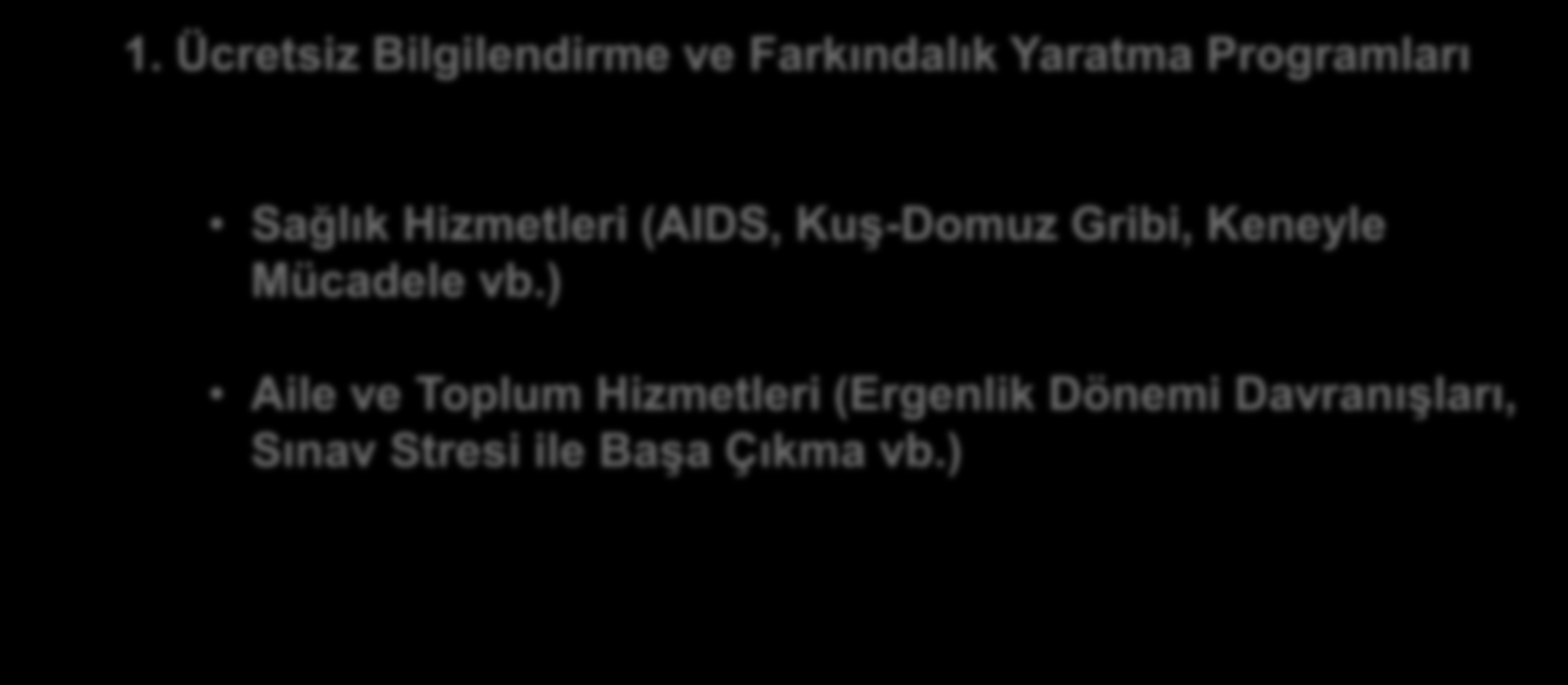 EĞİTİM PROGRAMLARI 1.