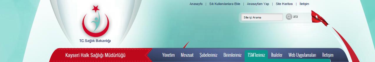 Web sitemizde Önce Sağlık