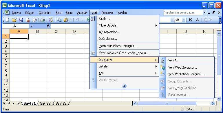 MS Excel den ETA Verilerine Dinamik Bağlantıyla İlgili Örnek Uygulamalar Örnek Uygulama 1: Stok Fiyat Listesi Hazırlanması Örneğimizde firmamızın