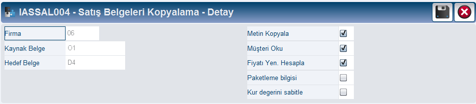 yardımı ile otomatik bir hale getirilebilir. Satış siparişi bir tekliften yaratıldığı takdirde ise, teklif verileri siparişe aktarılır kullanıcı çok az veri girişi yapar.