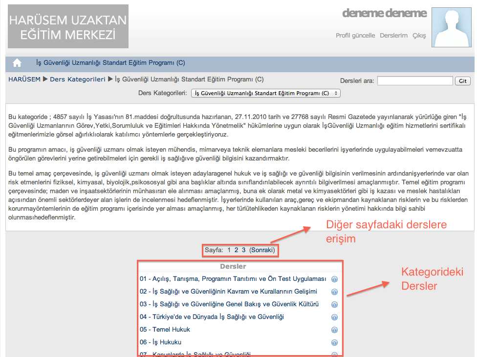 HARÜSEM UZAKTAN EĞİTİM PORTALI Harran Üniversitesi Sürekli Eğitim Merkezi Uzaktan Eğitim Portalı (HARÜSEMUZEP) senkron ve asenkron olmak üzere iki tür eğitim olanağı sunmaktadır.