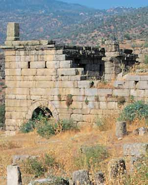 başkent yapmıştır. Alinda da bugün de ayakta kalan en önemli yapı Agora dır. Akropol de yalnız planı belli olacak durumda iki adet tapınak temeli yer almaktadır.