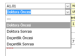 Yayını paylaştığınız diğer personelin karşısına Yayın Dönemi siz ne olarak belirlemişseniz aynen o gelecektir.