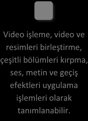 Bilgisayar teknolojisindeki gelişmelere paralel olarak ortaya çıkan programlar sayesinde, ses ve görüntü işleme oldukça kolay ve kullanışlı hâle gelmiştir.