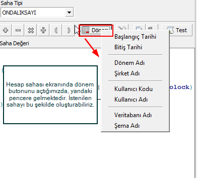 2.3.8. Pivot toplam değişimi hesap sahası Pivot toplam değişimi ile istenilen bir sahanın sütun bazında fark ve yüzdelerini almayı sağlar.