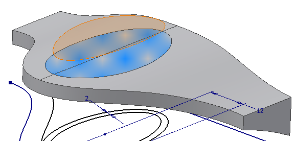 SAYISAL GRAFİK Autodesk Inventor 2008 Tanıtma ve Kullanma Kılavuzu 7. Yüzeyi aşağıda gösterilen yerden işaretleyin ve OK ile seçilen kısmı silin. 8. Delete Face komutunu yeniden çalıştırın. 9.