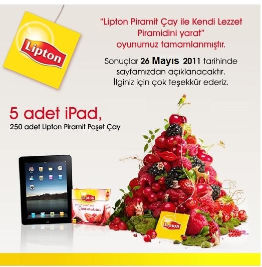 Başarılı Kampanya Örneği Lipton Facebook sayfasında yayınlanan Lipton Piramit