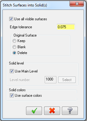 Resim 1.27: Solid feature direction diyalog kutusu 1.2.19. Solid From Surface (Yüzeyden Katı OluĢturma) Yüzey modellerden oluģmuģ kapalı bir nesneyi katı model haline getirmek için kullanılır.